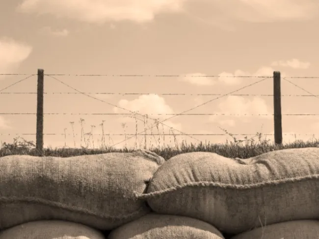 picture from trenches in belgium